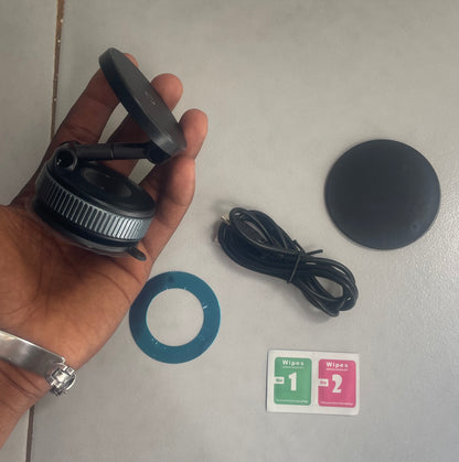 Posez. Rechargez. Roulez.🔥 Support de téléphone magnétique sans fil réglable et pliable 15W pour voiture
